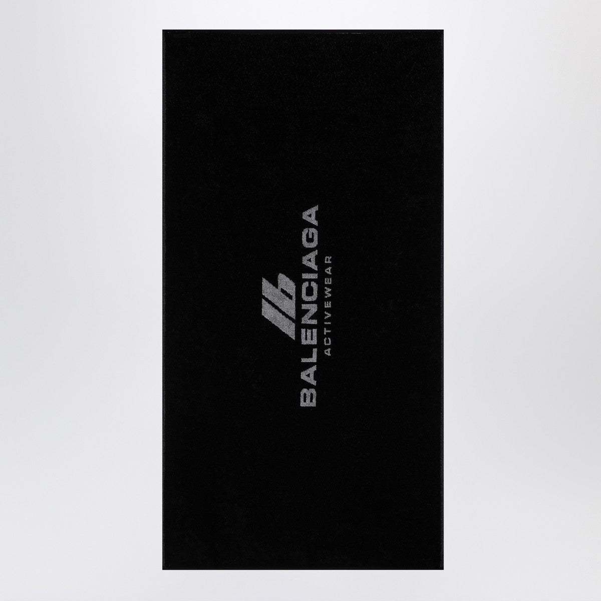 Balenciaga Black cotton Activewear gym towel